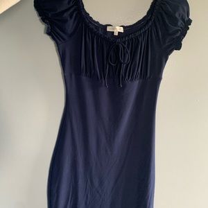 Navy blue mini dress